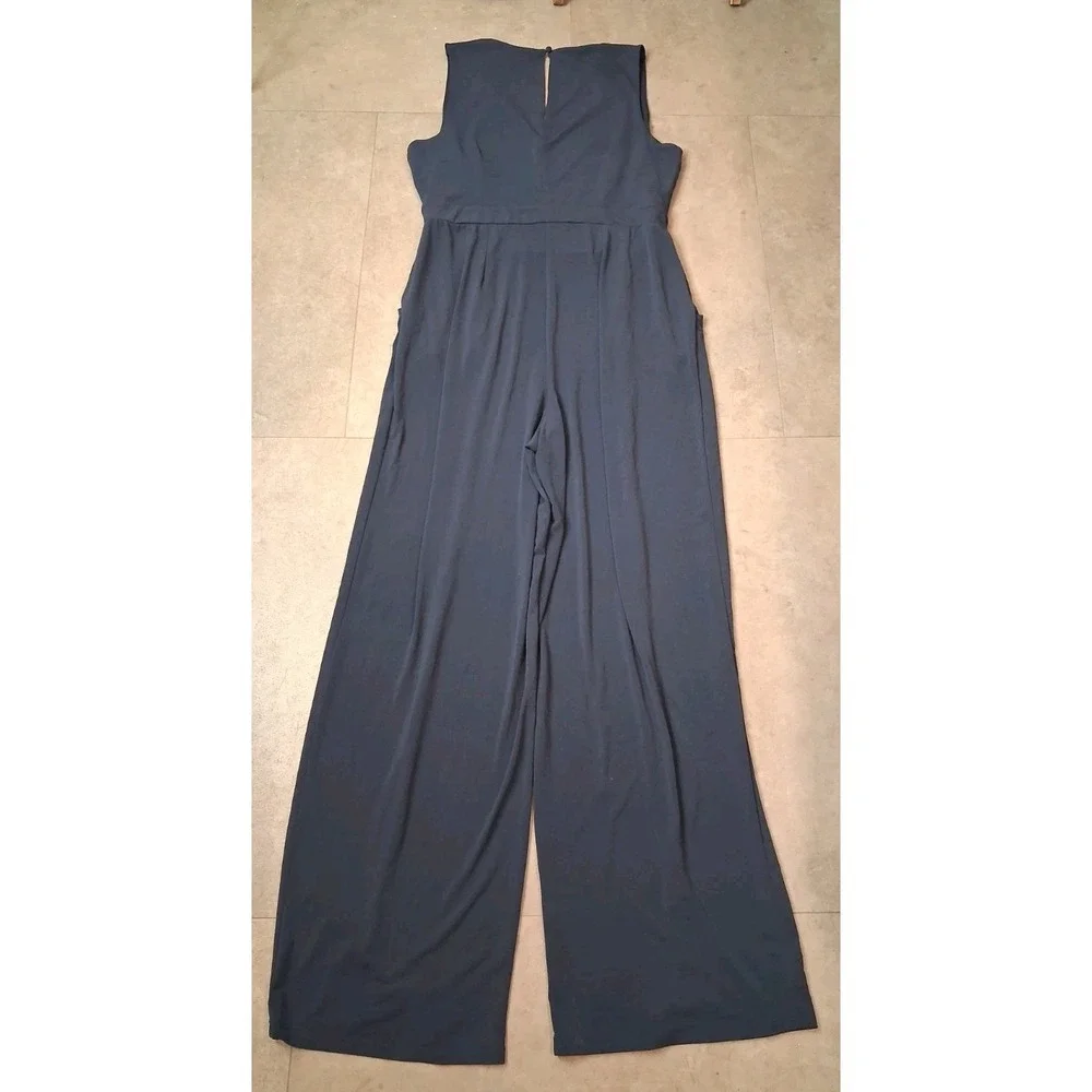 INC Jumpsuit Romper Large Wide Leg Workwear Office Brunch - Picture 3 of 12